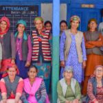 Women from the self help group with Himalayan Ecotourism interns