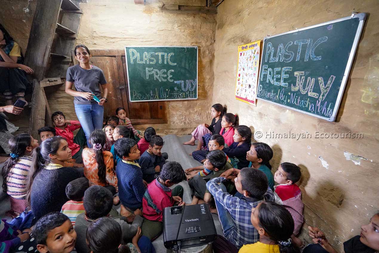 Child Education in the Tirthan Valley with Himalayan Ecotourism