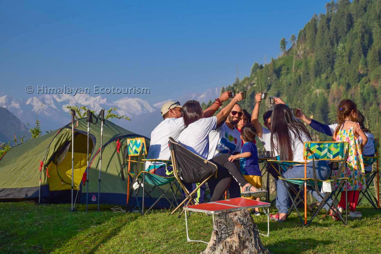 Group Camping with Himalayan Ecotourism