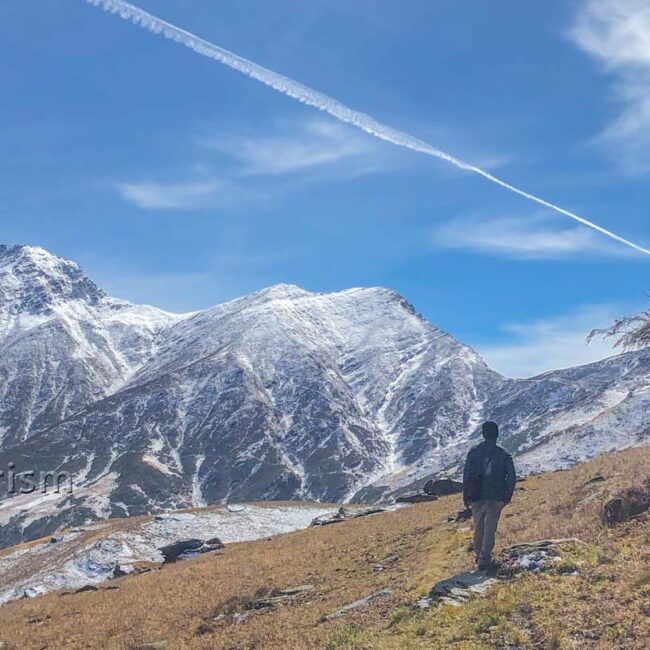 Views of the Sainj and Tirthan valley as seen from Dhel