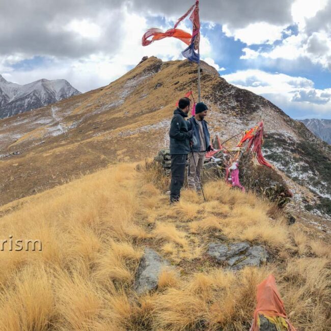 Sacred mountains above Dhel in the Great Himalayan National Park worshipped by the locals