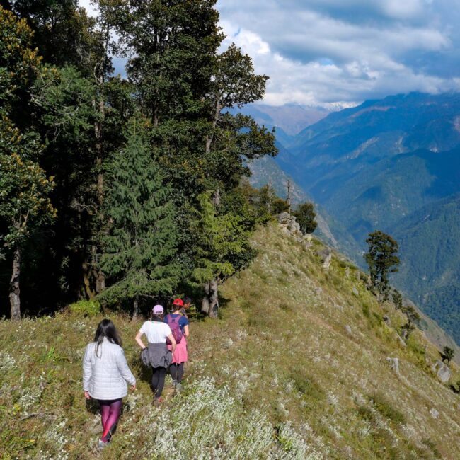 The way to Barchi top from Rangthar