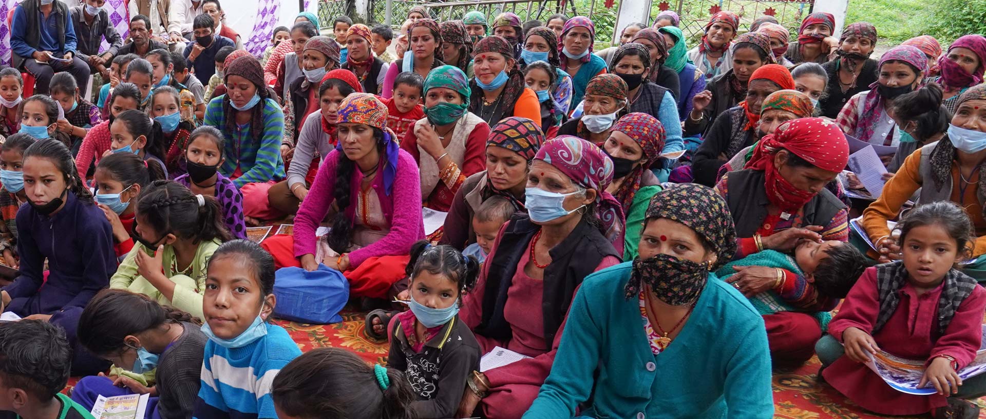 Reforestation program involving local women of Tirthan valley