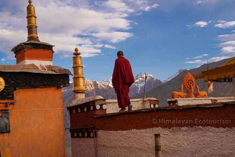 Monks in Monasteries of Spiti