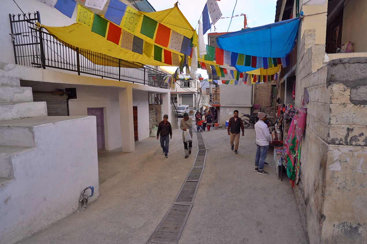 Kaza town in Spiti Valley