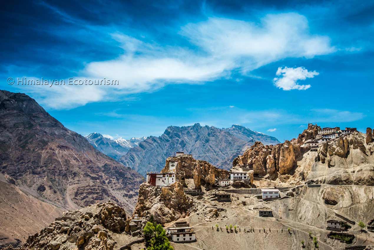 Dhankar village, Spiti valley.