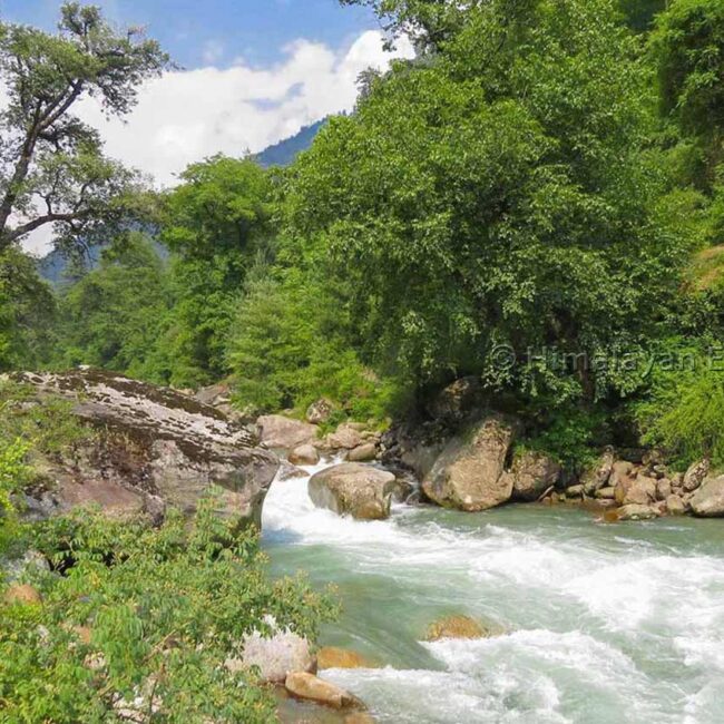 Tirthan River in Himachal Pradesh