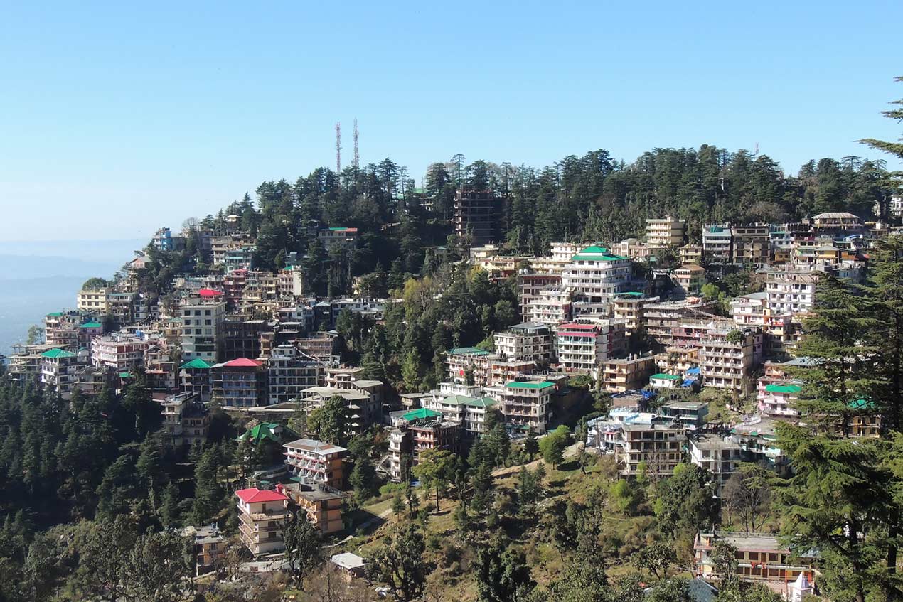 View of Mcleodganj from Bhagsu