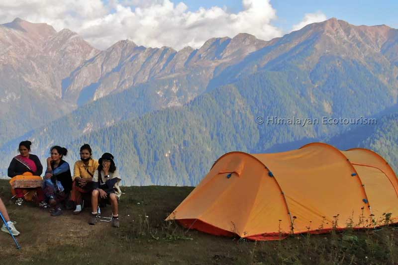 Women led trek in the Great Himalayan National Park