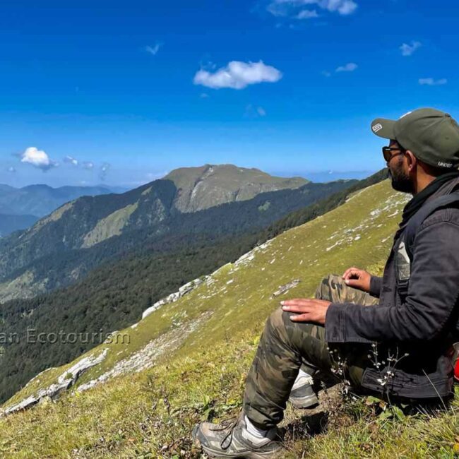 On the top of Lambri Trek